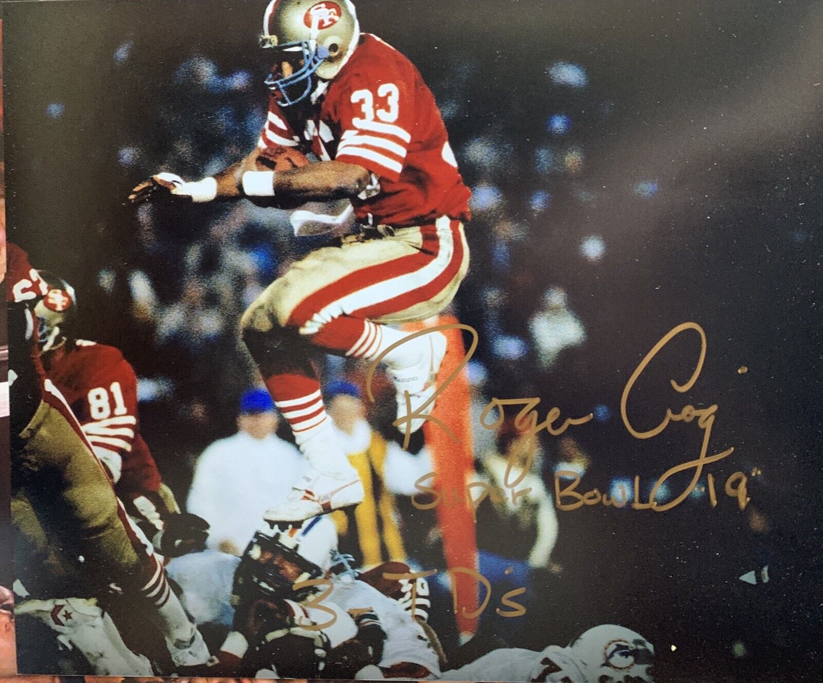 Roger Craig Signed 8x10 Photo Poster painting Pic Auto