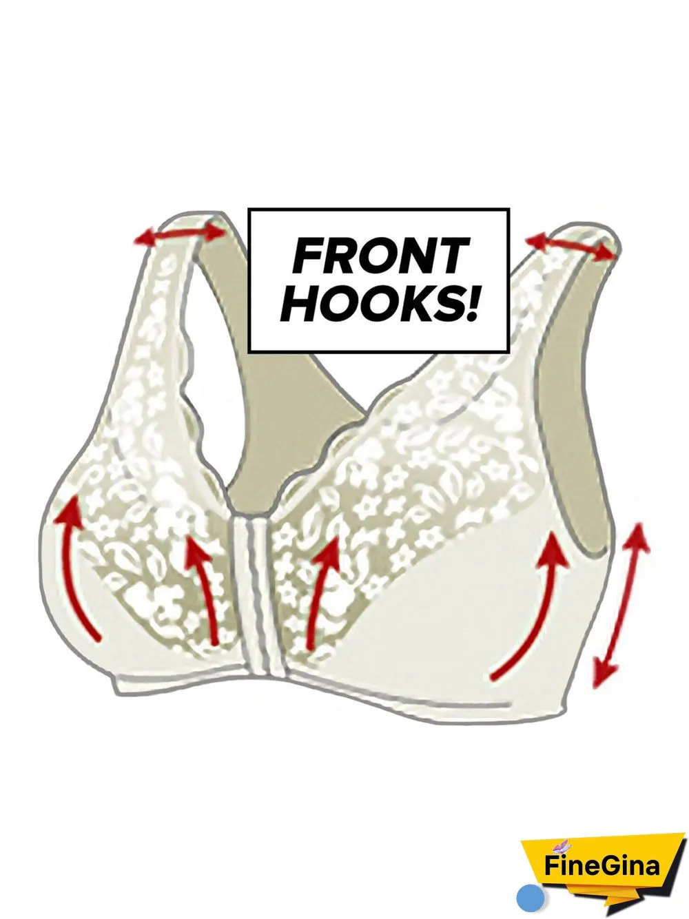 Sexy Lace Unwired Push Up Bra Plus Size