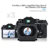JJC - Camera LCD Viewfinder - 300% Magnified LCD Screen View for Nikon Z30 z50 Canon R50 Fuji XT5 Sony FX30 A7CR A7C2 Leica Q3