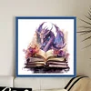 Dragons And Books-14CT Stamped Cross Stitch 50*50cm