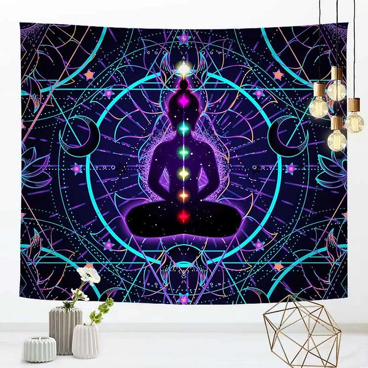 Olivenorma Chakra Meditation Yoga Wall Hanging Tapestry