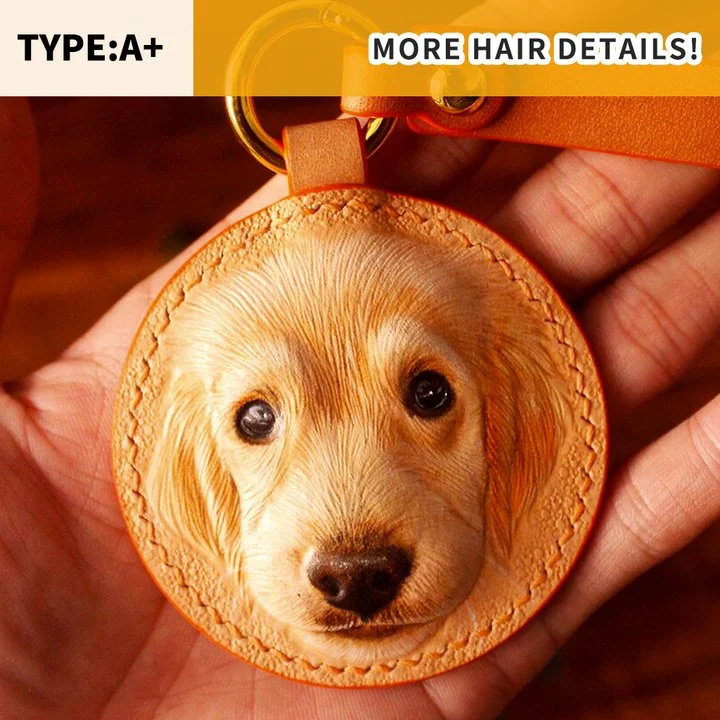 Custom 3D leather engraving for pets, Make one for your love!