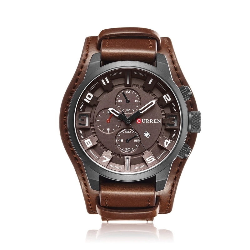 Casual Letter Buckle Quartz Men’s Watches