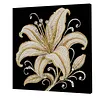 (30x30cm)DIY Lily Flower Pearl Painting Kit With Inner Frame Home Decor