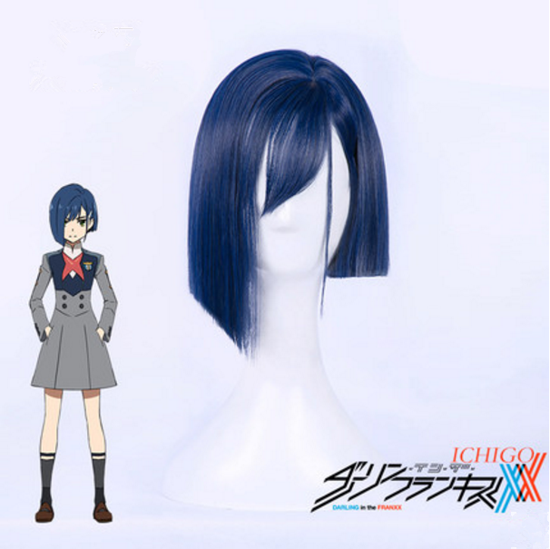 DARLING in the FRANXX CODE 015 ICHIGO Blue Short Wig SP1812225