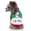 Pet Winter Christmas Snowman Dog Clothes Jacket Coat Puppy