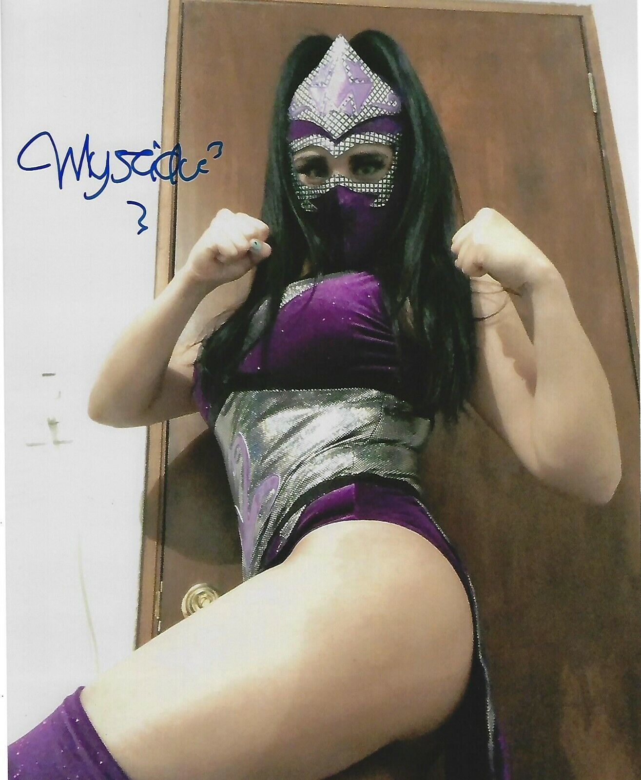 Mystique Signed 8x10 Photo Poster painting CMLL Lucha Libre Pro Wrestling Picture Autograph 44