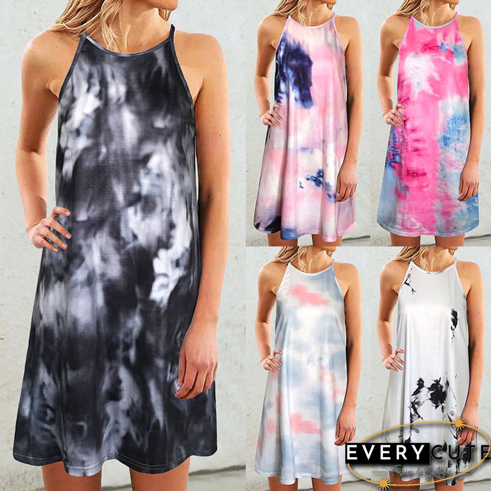 Women's Casual Loose Sleeveless Dress White Dresses