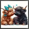 Highland Cattle-14CT Stamped Cross Stitch 40*40cm tapestrymarket