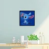 Cartoon Blauer Stitch - Runde Bohrer Diamant Malerei 30*30CM