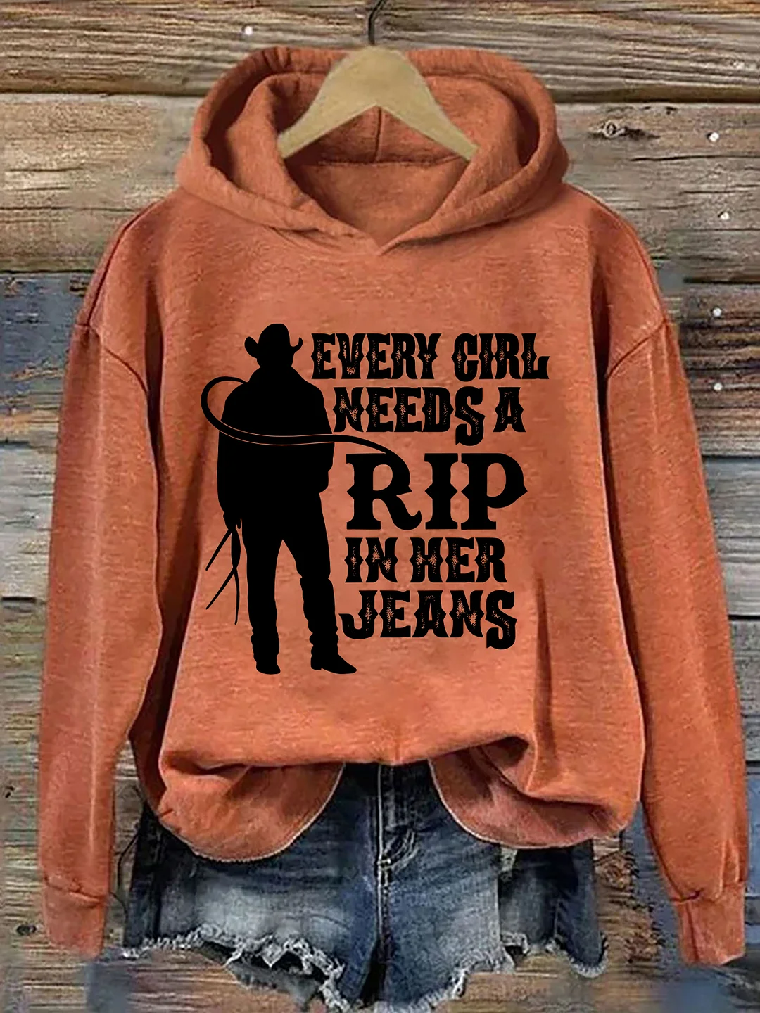 Every Girl Needs A Little Rip In Her Jeans Hoodie