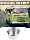 1pc Stainless Steel Cup Drinking Holder for Marine Boat Car Truck Camper