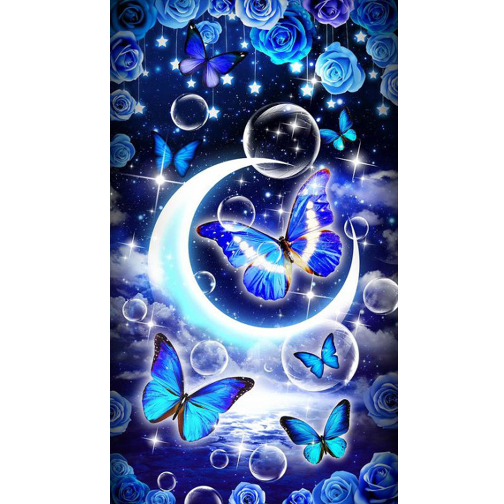 

Moon and Butterfly - Round Drill Diamond Painting - 40*70CM (Big Size), 501 Original