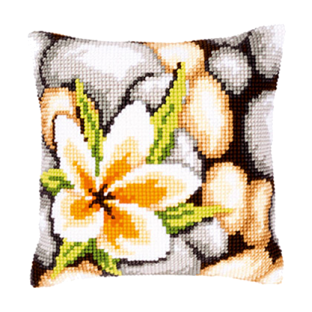 

Flower - 11CT Stamped Cross Stitch Pillowcase - 40*40CM, 501 Original