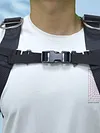 Backmount Fixed Strap Backpack Chest Strap BCD Sidemount Buckle for Scuba Diving