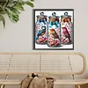 Oiseau en bouteille-perceuse ronde peinture diamant-40*40cm