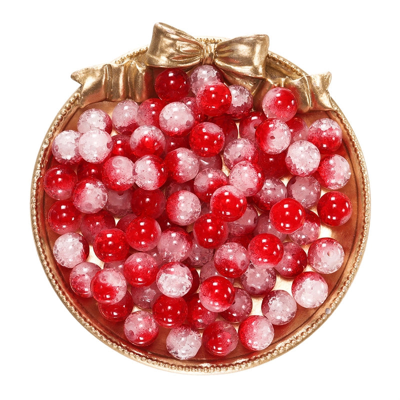 50 PCS/Package Diameter 10mm Diameter 4mm Diameter 8mm Glass Solid Color Jewelry Accessories