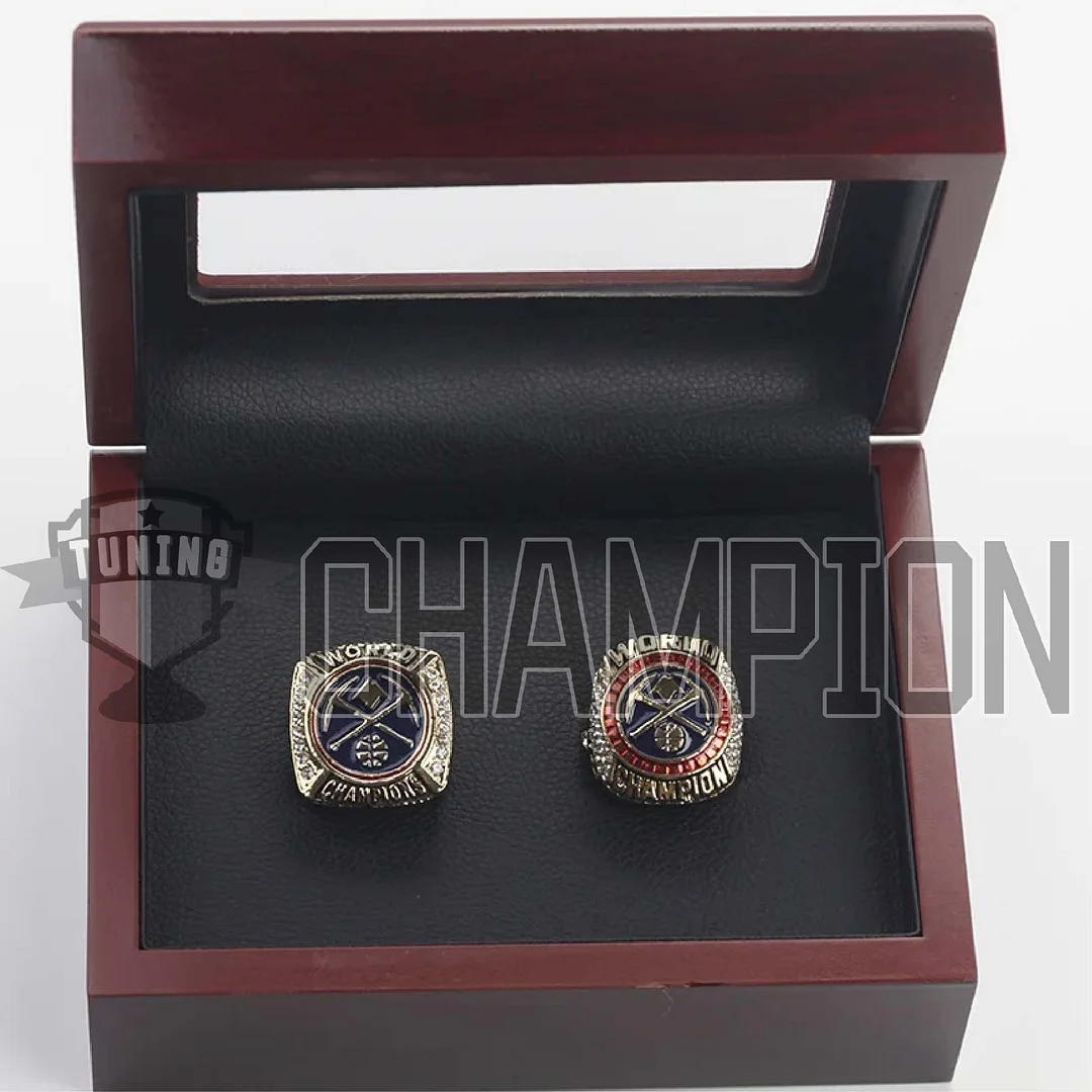 Here's a close look at the Denver Nuggets' championship rings