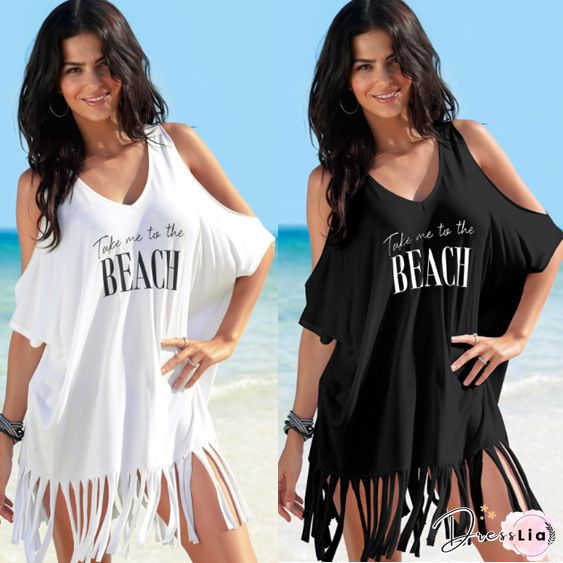 Short Sleeve Casual Weaving Dress