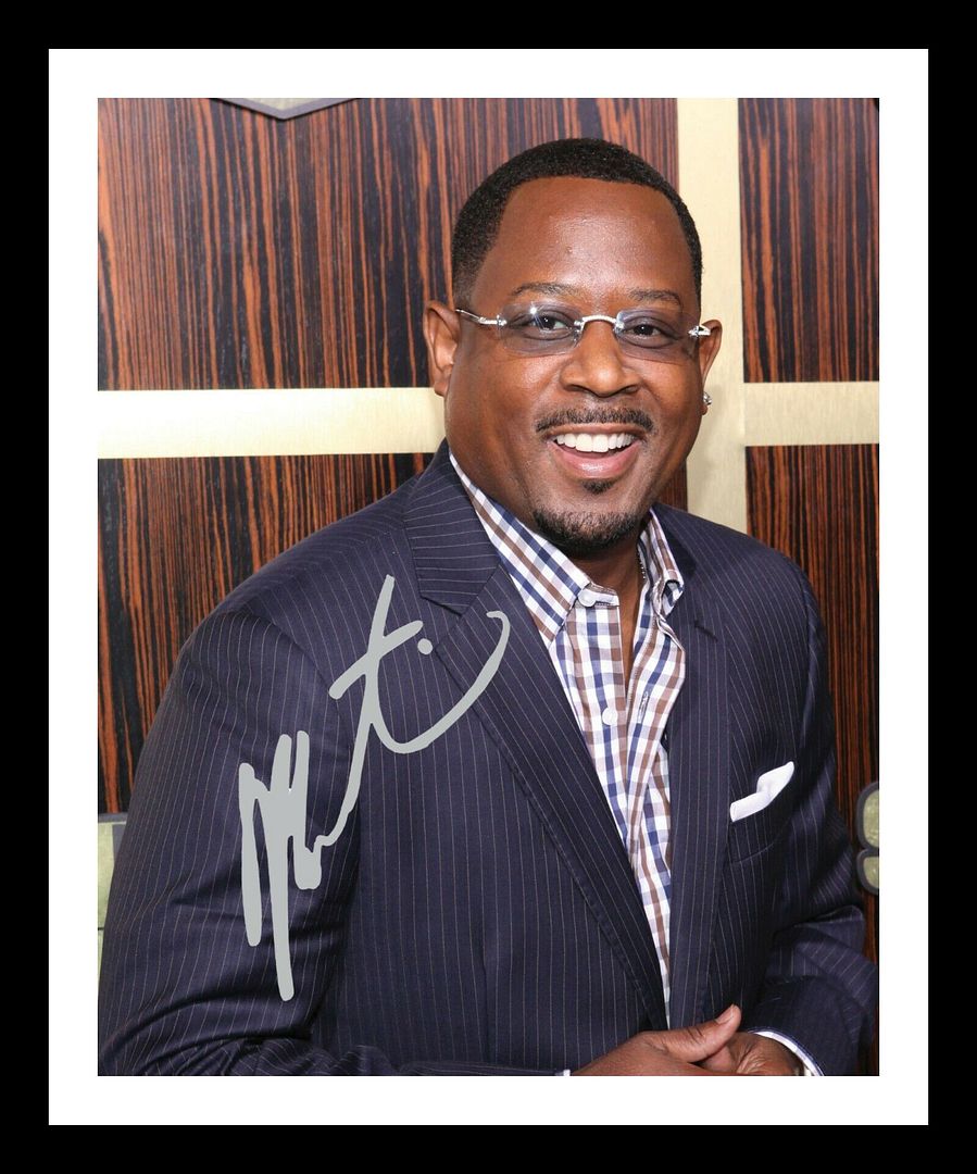 Martin Lawrence Autograph Signed & Framed Photo Poster painting