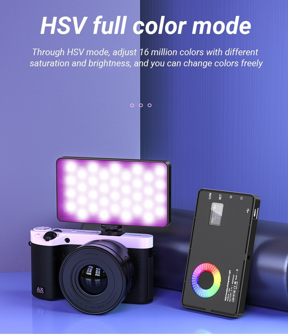 ✨📸  M1SE Pro RGB Video Light