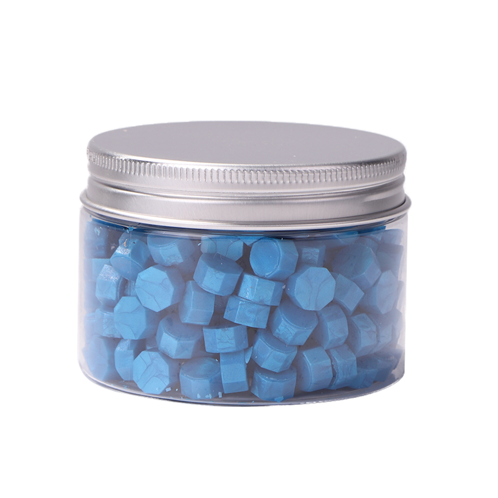 

200pcs Octagon Sealing Wax Blue Wax Beads - Wax Seal Stamp, 501 Original