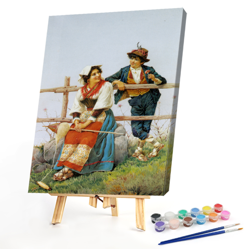 

40*50CM - Paint By Numbers - Couple, 501 Original