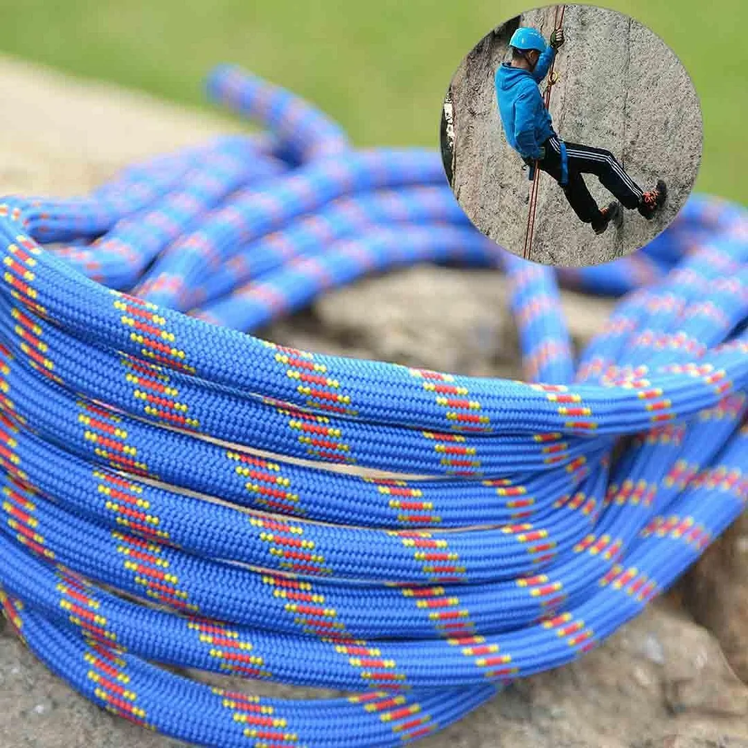 Climbing Auxiliary Rope Static Rope Safety Rescue Rope, Length: 15m Diameter: 10mm