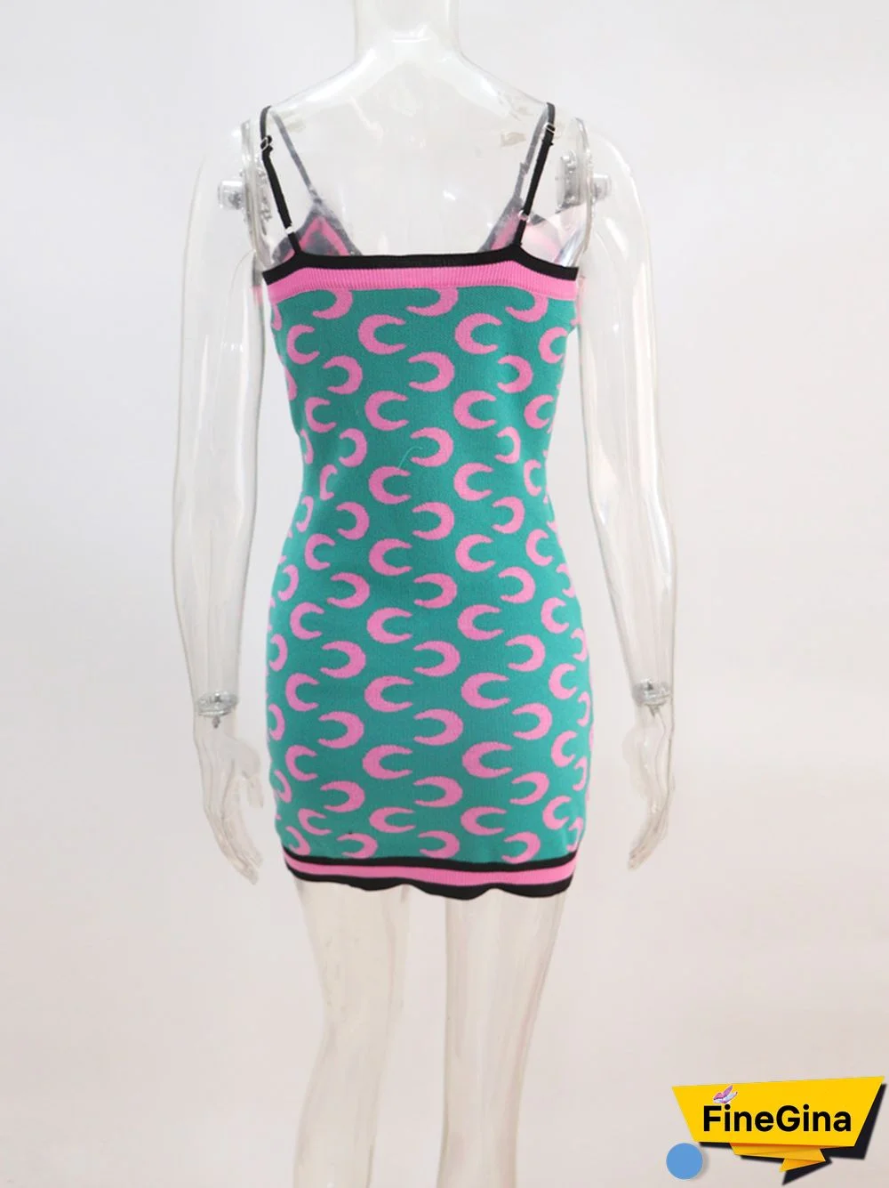 Beyprern Casual Womens Sweater Dresses Summer New Chic Backless Moon Print Bodycon Night Dresses Party Club Wear Rave Outfits