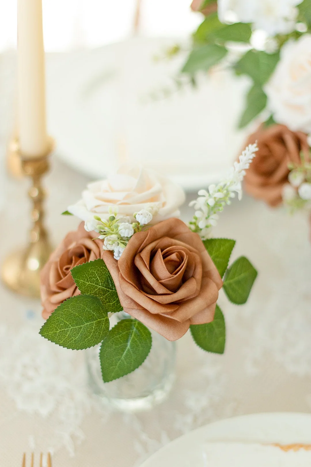 3" Foam Rose with Stem - 56 Colors