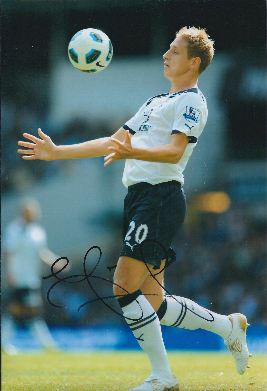 Michael DAWSON SIGNED Autograph 12x8 Photo Poster painting AFTAL COA Captain Tottenham Hotspur