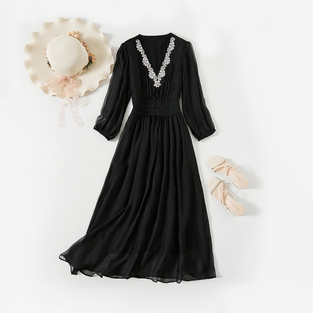 Women's 100% Silk Wrap Dress For Beach REAL SILK LIFE