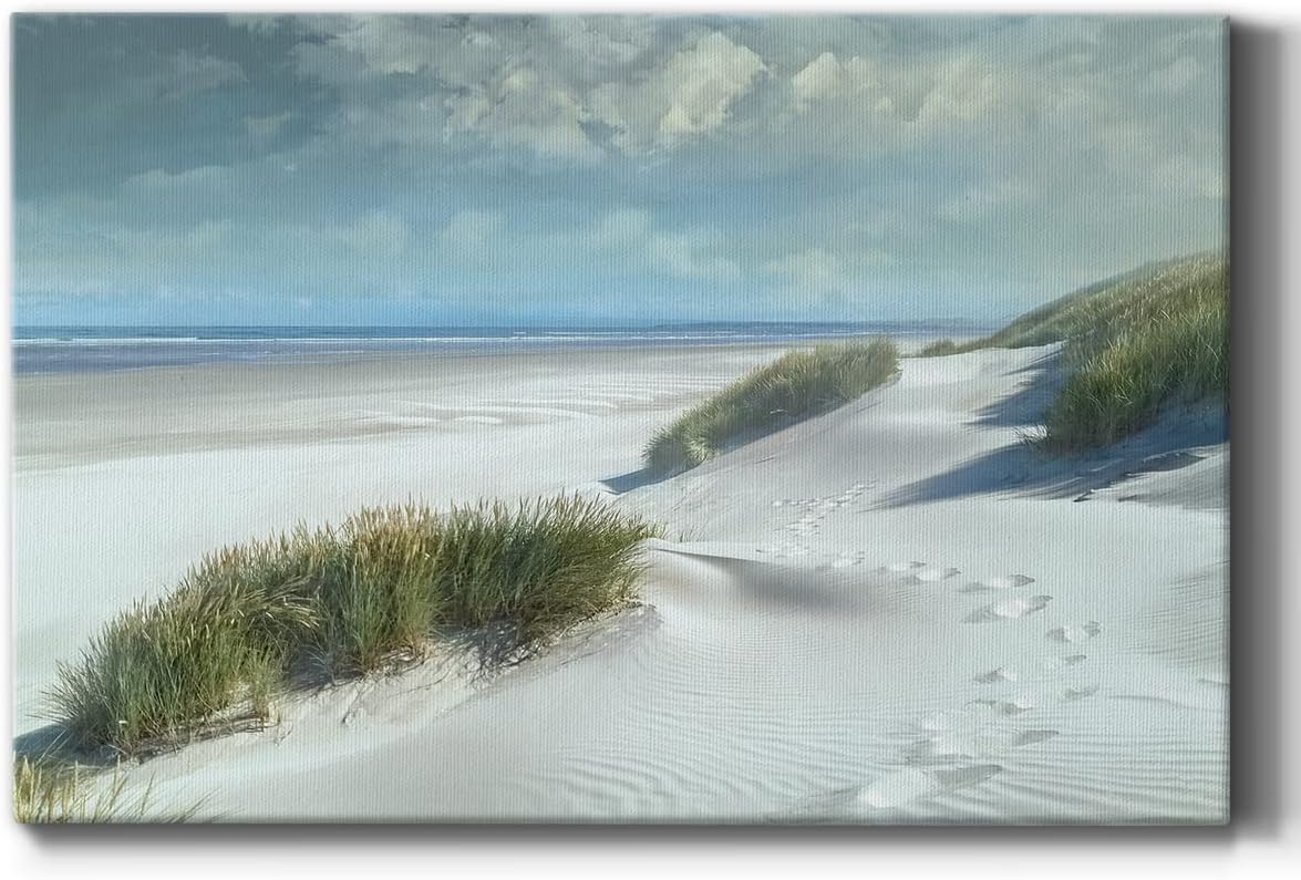 Renditions Gallery Nature Wall Art for Home Decorations White Sands Beach Canvas Artwork for Bedroom Dining Living Room Office Home Kitchen Wall Decor - 18 inch X27 inch  18X27