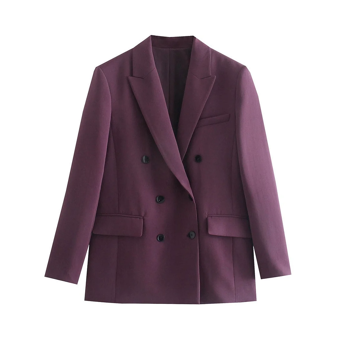 Loose Joker Single-Breasted Big Pocket Leisure Suit Coat