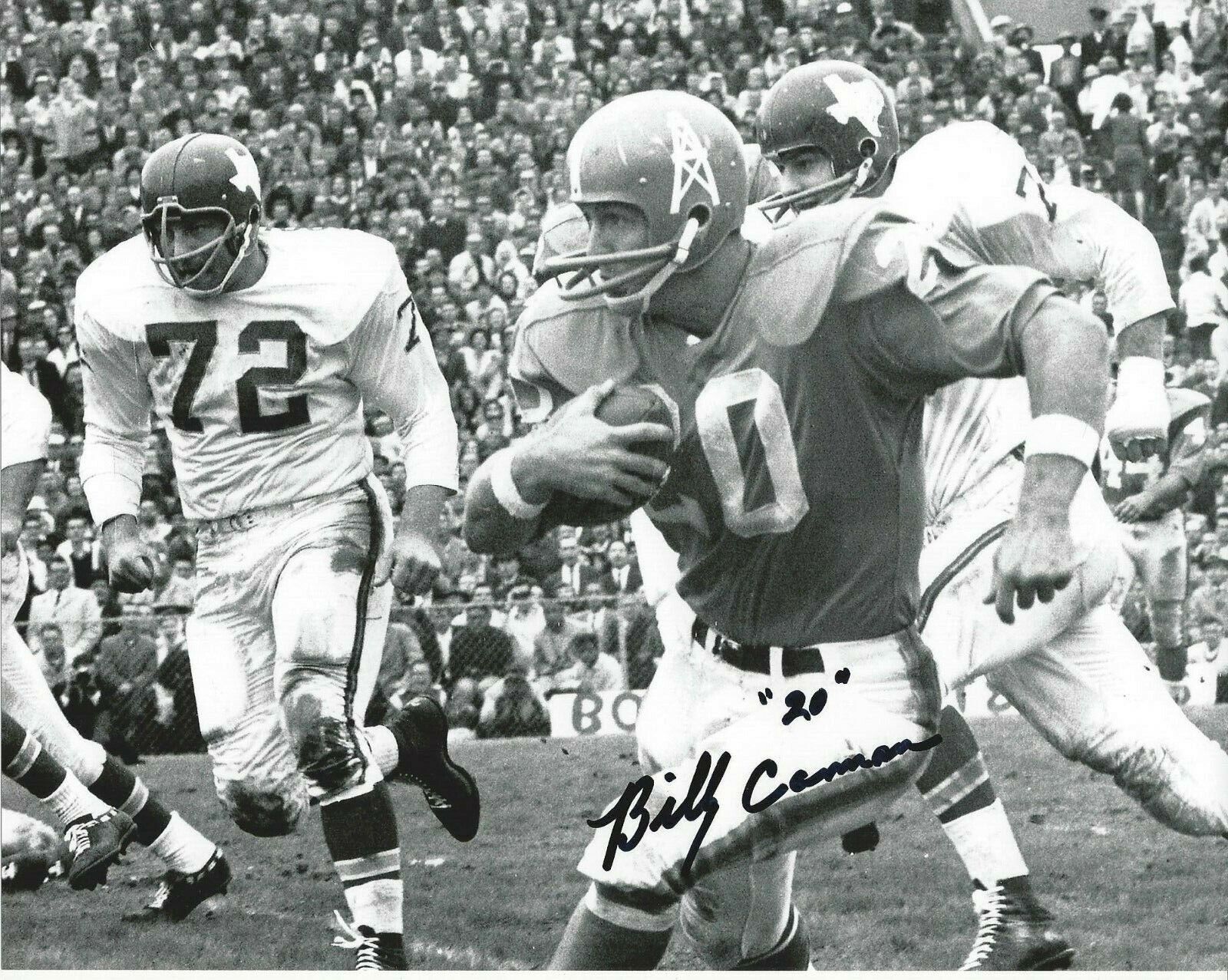 Billy Cannon autographed 8x10 Houston Oilers#2