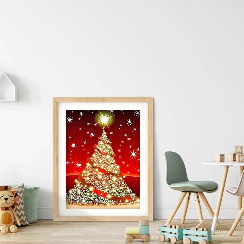Diamond Painting - Full Round Drill - Christmas Tree(30*40cm)