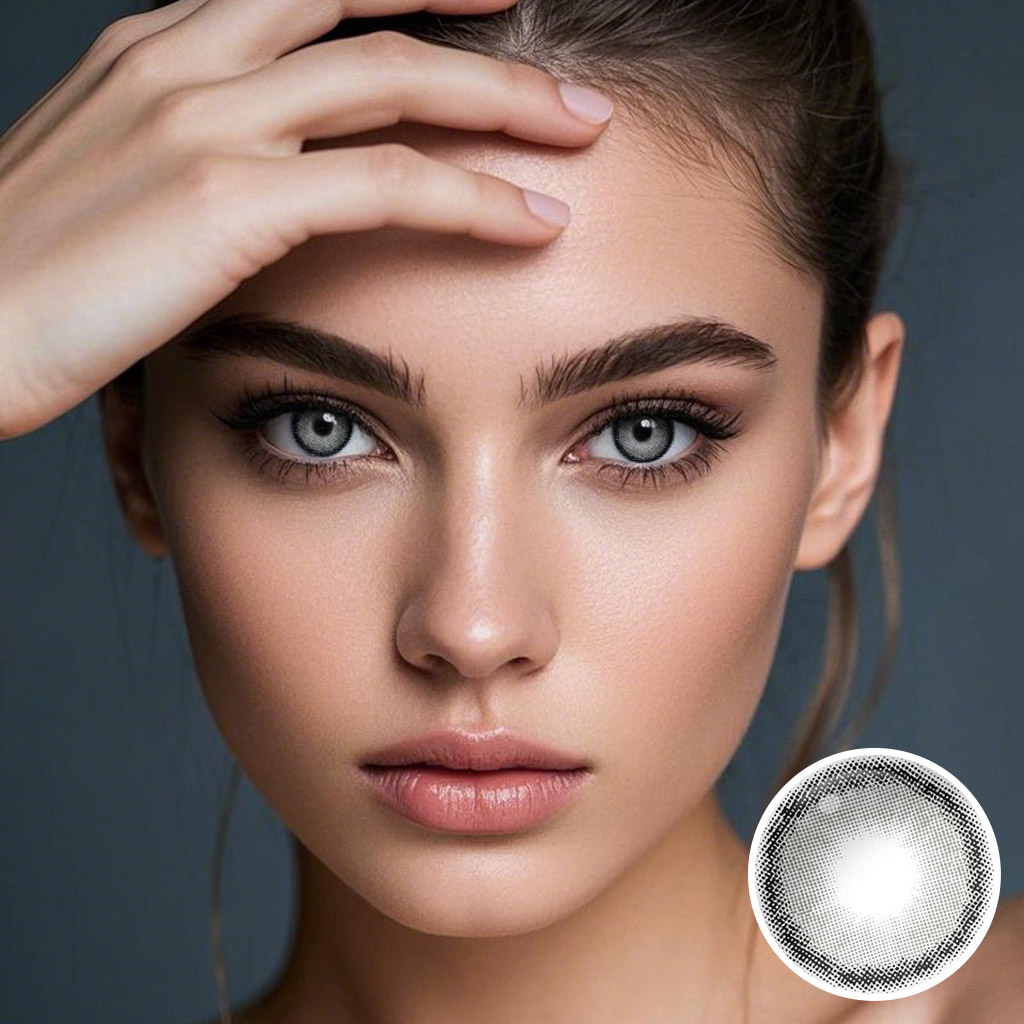 Roze Charcoal Gray Contact Lenses