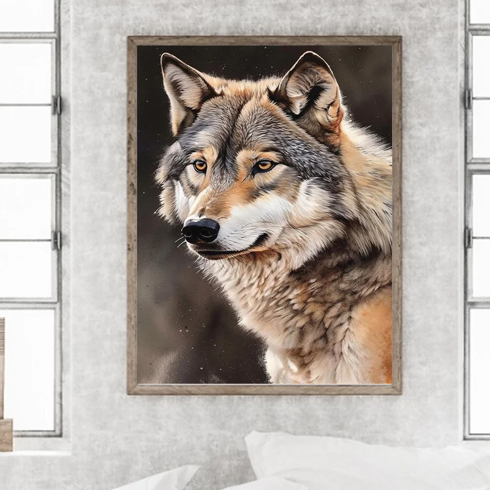 Diamond Painting - Full Round Drill - Wolf(Canvas|30*40cm)