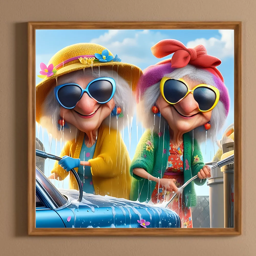 Diamond Painting - Full Round Drill - Grandma(Canvas|40*40cm)