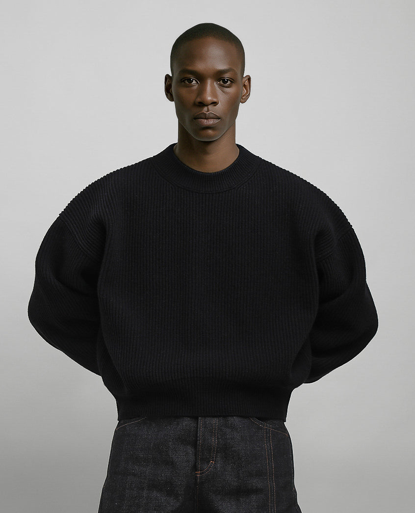 MERINO CASHMERE KNIT | BROWN