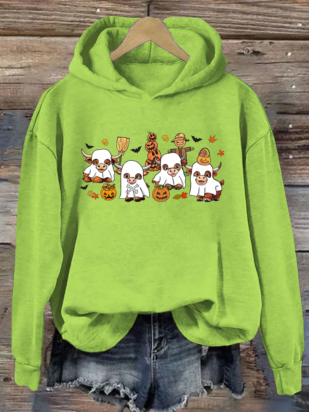 Highland Cow Halloween Hoodie
