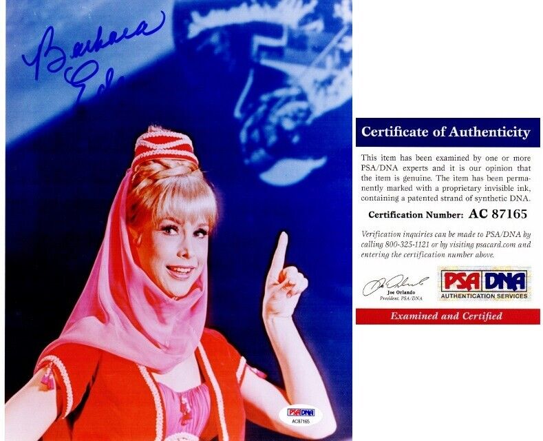 Barbara Eden Signed - Autographed I Dream of Jeannie 8x10 Photo Poster painting - PSA/DNA COA