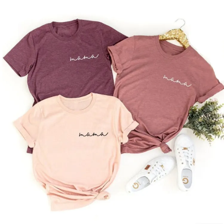 Custom Mama Comfort T-Shirt,Mommy T-shirt,Mother's Day Gift, Girl Mama T-Shirt