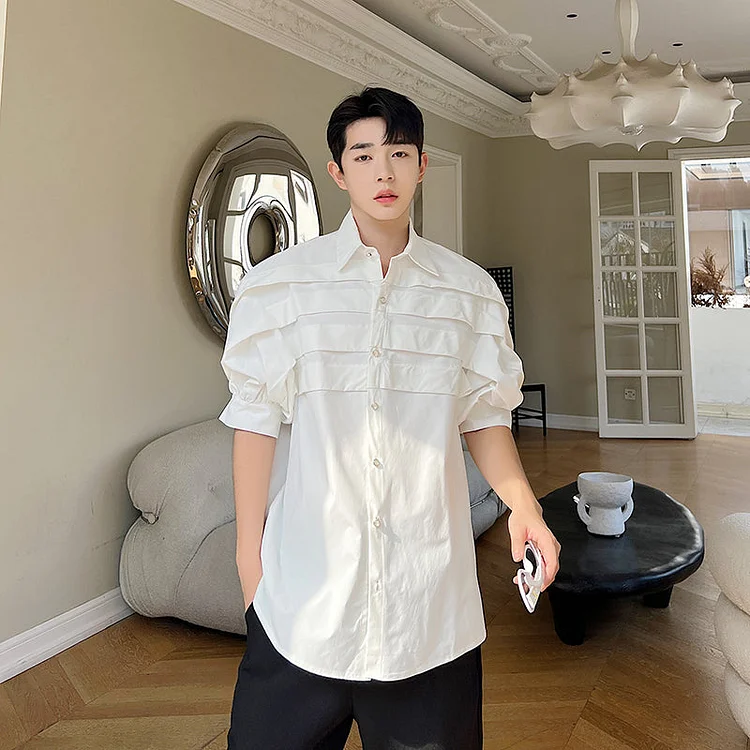 French Courtly Style High-end Personality Loose-sleeved Shirts-dark style-men's clothing-halloween