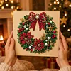 (20x20cm)Xmas Penguin Pearl Painting Art Kits With Inner Frame Pearl Gem Paintings Picture Arts Craft for Adults Beginners Home Wall Decor