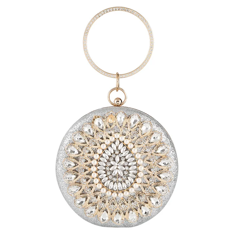 Pearl Round Pattern Pouches
