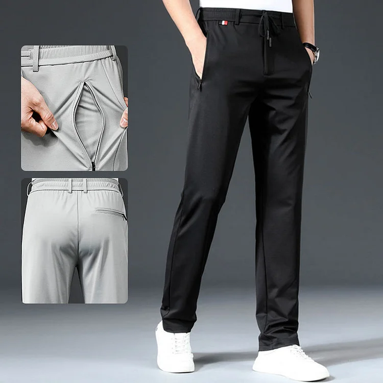 Men'S Summer Ice Silk Sports Casual Pants