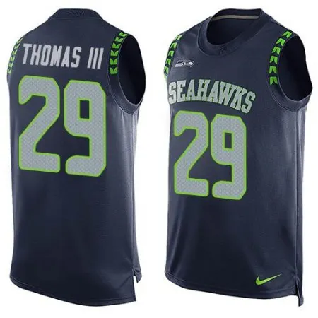Seahawks #29 Earl Thomas III Steel Blue Team Color Men's Stitched NFL Limited Tank Top Jersey