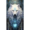 Ice Aurora Wolf - Round/Square AB Drills Diamond Painting(45x75cm)