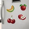 12Pcs Diamant Kunst Magnete Kühlschrank Aufkleber Set für Erwachsene Anfänger (CN562 Frucht)